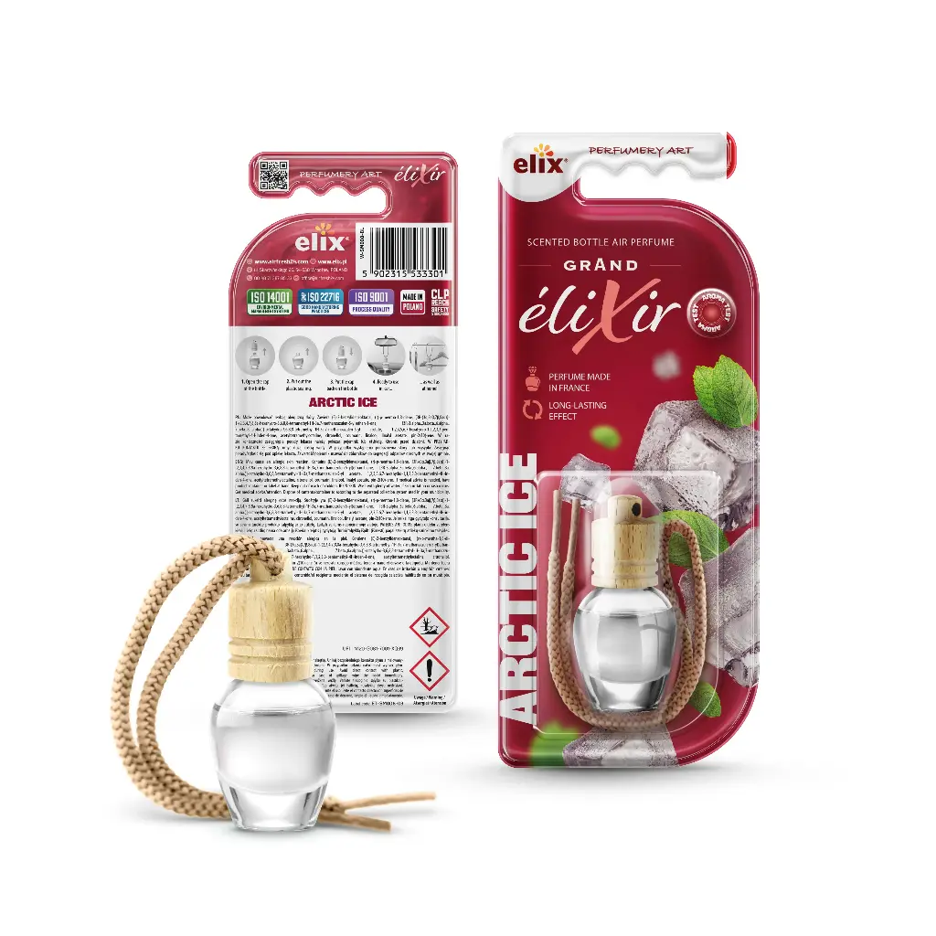 Odświeżacz powietrza z drewnianą nakrętką elixir 8 ml